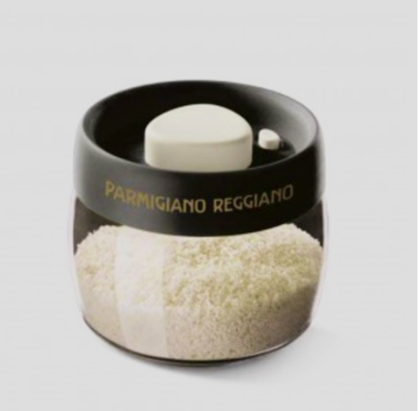 Parmigiano Reggiano Glass Container with Vacuum Sealer